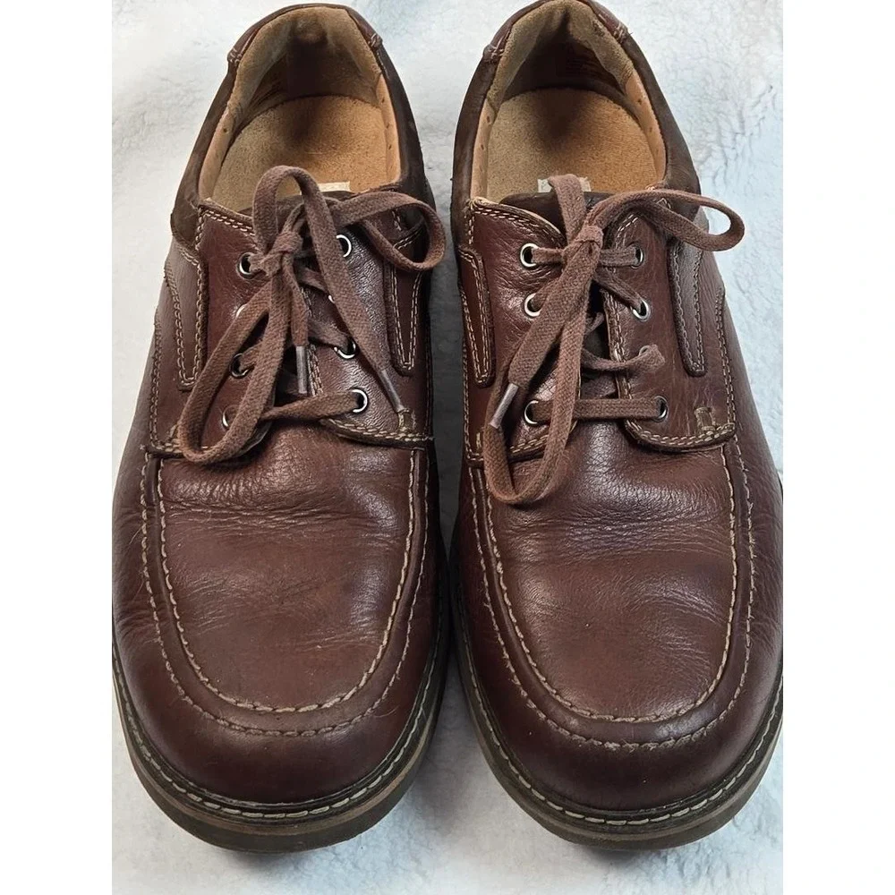 Men's‎ Olukai Leather Lace Up Brown Shoes Size 11 XW